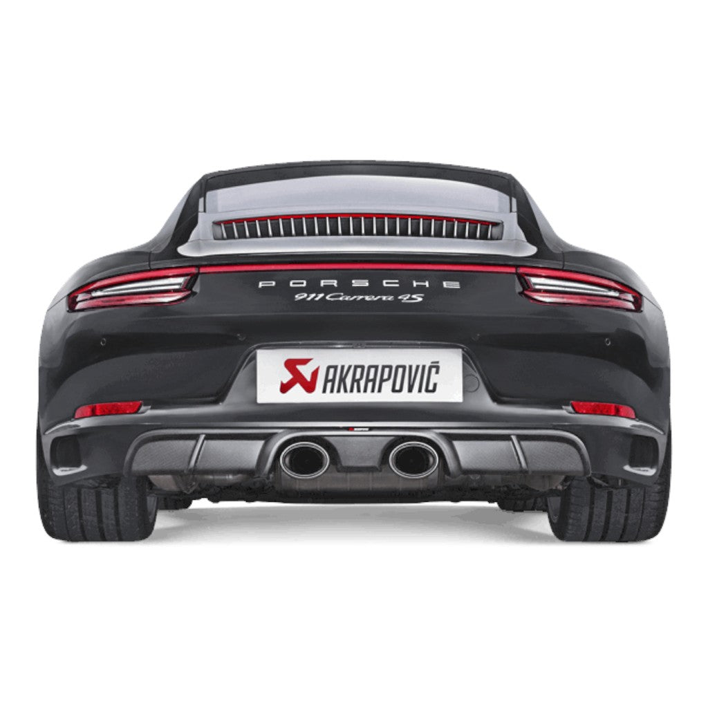 AKRAPOVIC DI-PO/CA/3 Rear Diffuser (Carbon / Matte) for PORSCHE 911 Carrera / S / 4 / 4S (991.2) ABE Type Approval Photo-1