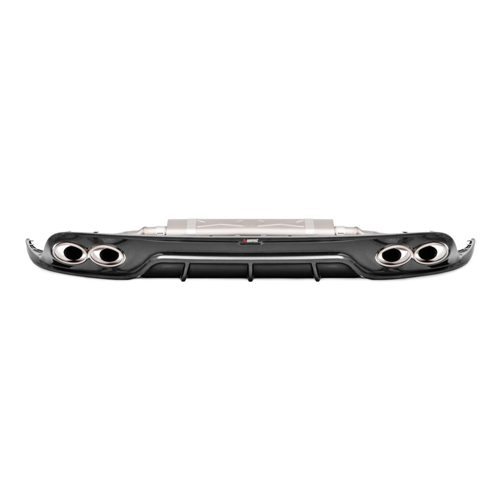 AKRAPOVIC DI-PO/CA/4/G Rear Diffuser (Carbon / High Gloss) for PORSCHE 911 Turbo / Turbo S (991.2) ABE Type Approval Photo-1