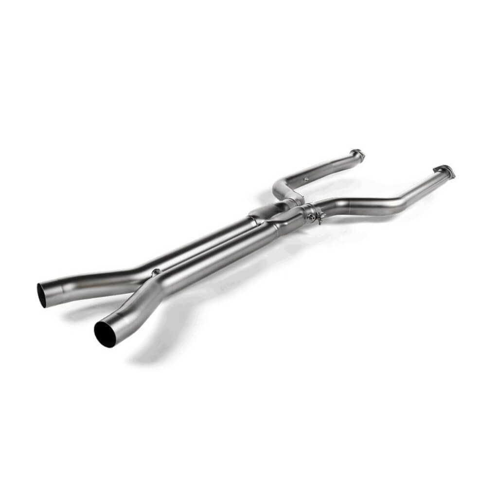 AKRAPOVIC E-BM/T/15 Link Pipe Set Evolution (Titanium) for BMW X5M (F95) / X6M (F96) 2020- Photo-0