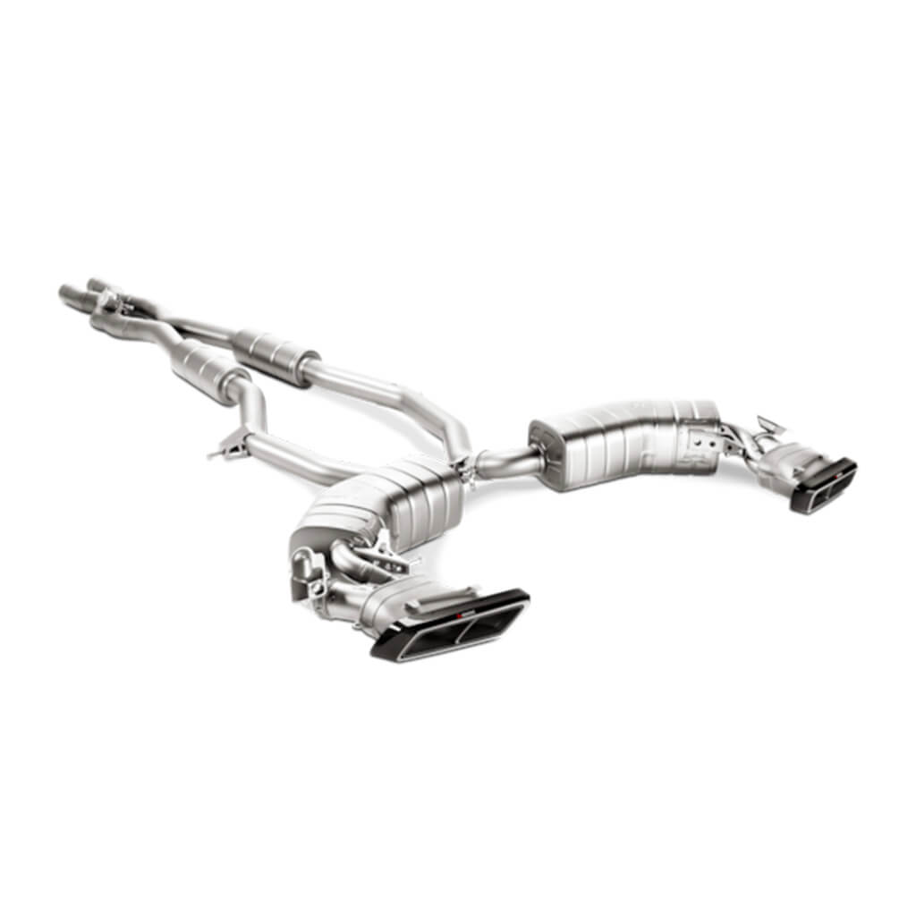 AKRAPOVIC E-ME/T/2 Evolution Link Pipe Set (Titanium) for MERCEDES S63 AMG Coupe (C217) ECE Type Approval Photo-0