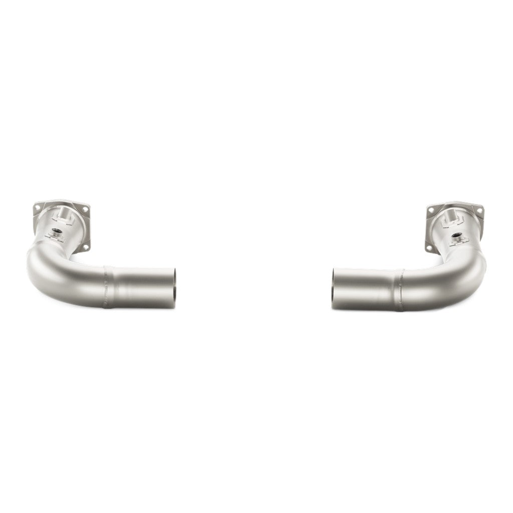 AKRAPOVIC L-PO991T/2 Link Pipe Set w/o Cat (Titanium) for PORSCHE 911 Turbo / Turbo S (991) 2014-2015 W/O Approval Photo-1