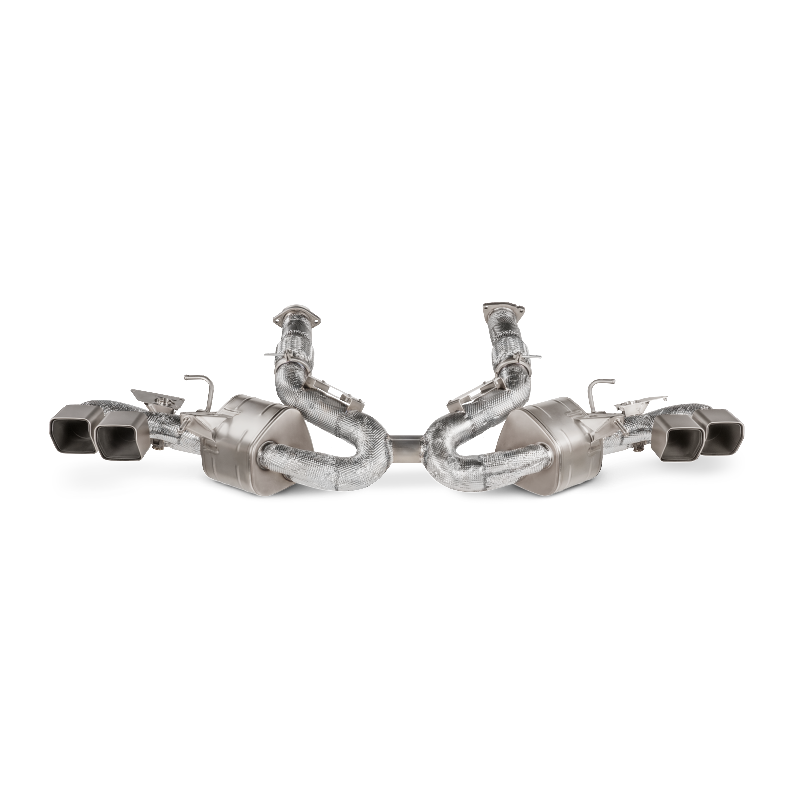 AKRAPOVIC S-CO/TI/4 Slip-On Line (Titanium) for CHEVROLET Corvette Stingray (C8) OPF/GPF 2020-2024 Photo-0