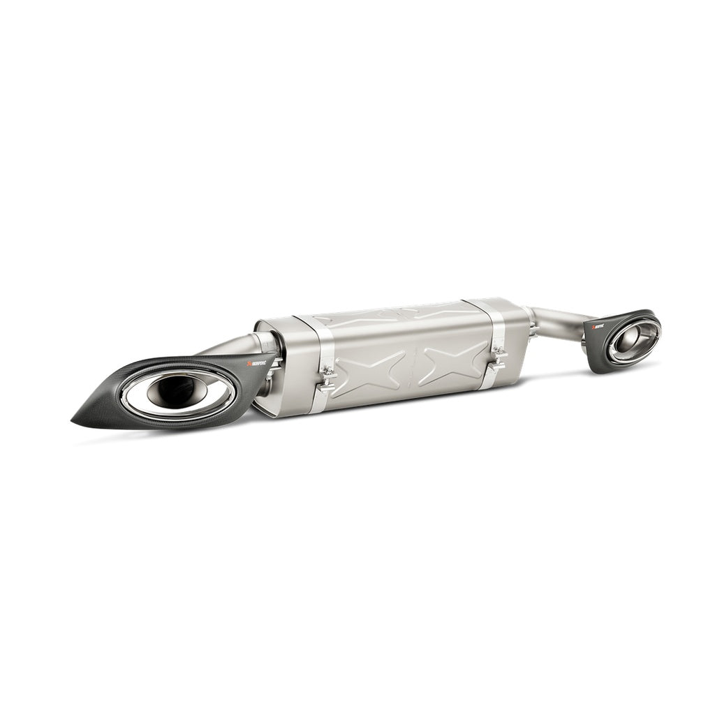 AKRAPOVIC S-PO991TSO-HT Exhaust System Slip-On Line (Titanium) for PORSCHE 911 Turbo / Turbo S (991) ECE Type Approval Photo-0