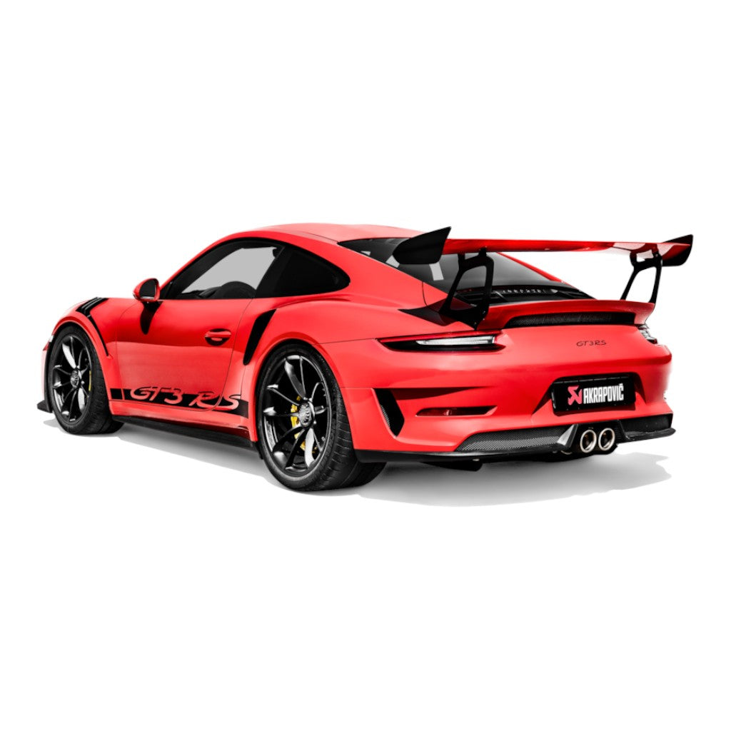 AKRAPOVIC S-PO/TI/10H Muffler Slip-On Line (Titanium) for PORSCHE 911 GT3 / GT3RS (991.2) ECE Type Approval Photo-2