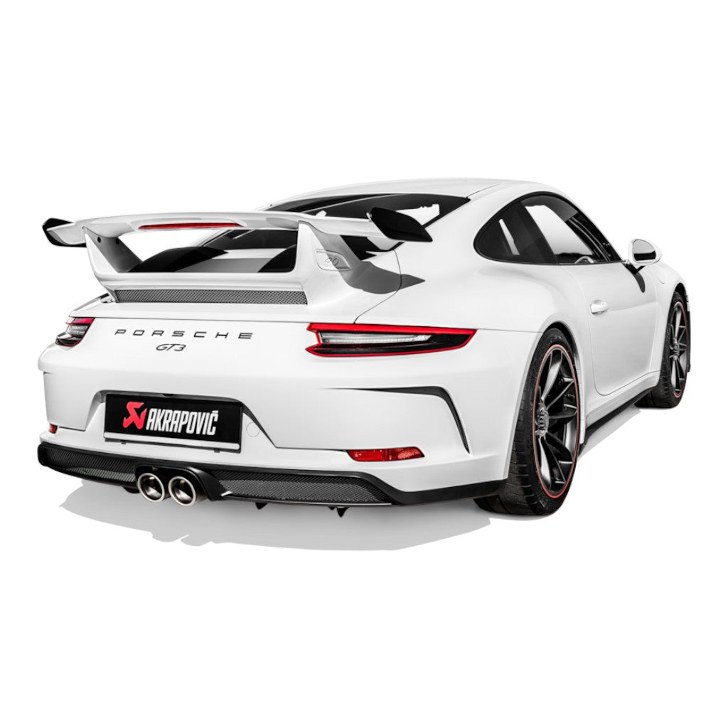 AKRAPOVIC S-PO/TI/10H Muffler Slip-On Line (Titanium) for PORSCHE 911 GT3 / GT3RS (991.2) ECE Type Approval Photo-4