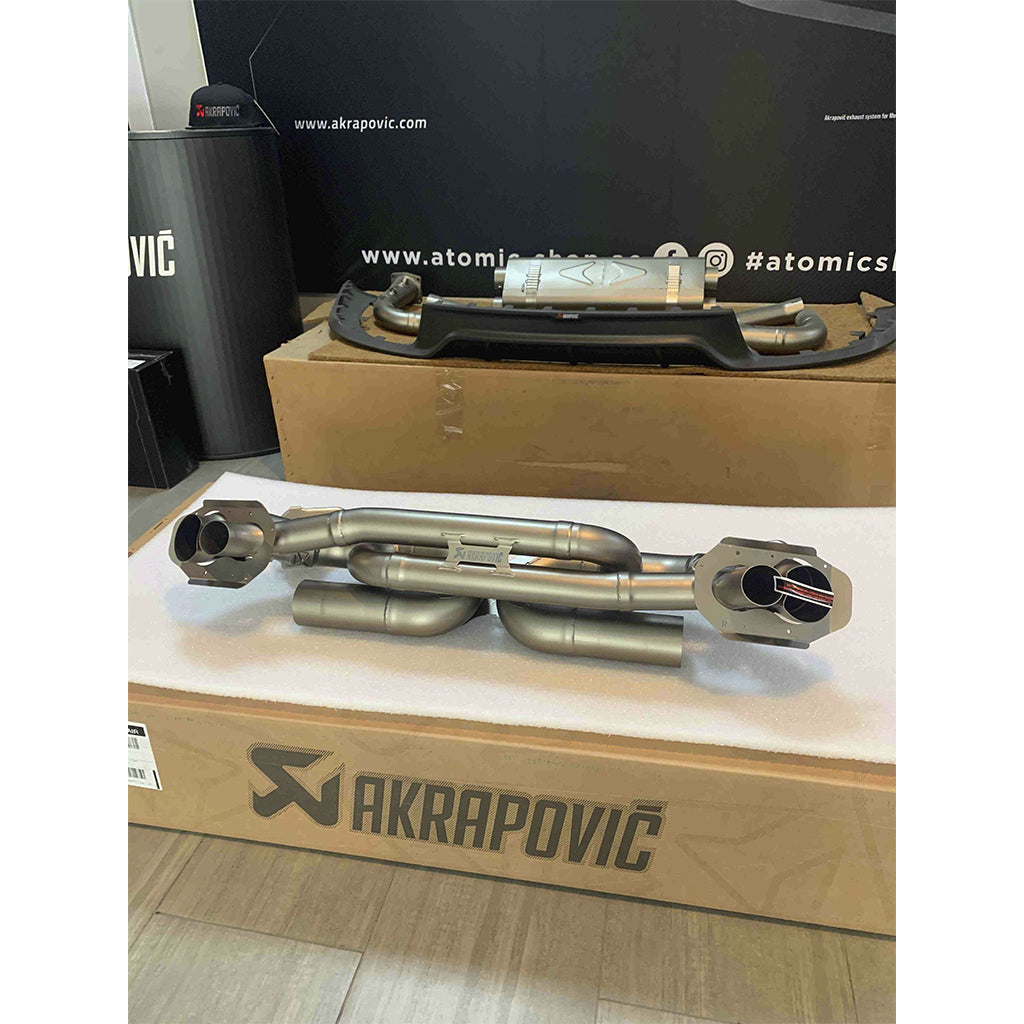 AKRAPOVIC S-PO/TI/19 Exhaust System Slip-On Race Line (Titanium) for PORSCHE 992 Turbo / Turbo S / Sport Classic Photo-3