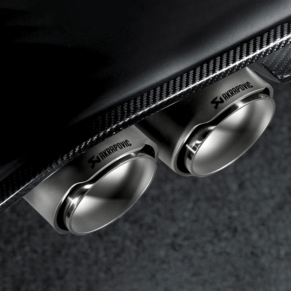 AKRAPOVIC TP-T/S/8 Tail Pipe Set (Titanium) for BMW M3 (F80) / М4 (F82 / F83) ECE Type Approval Photo-2