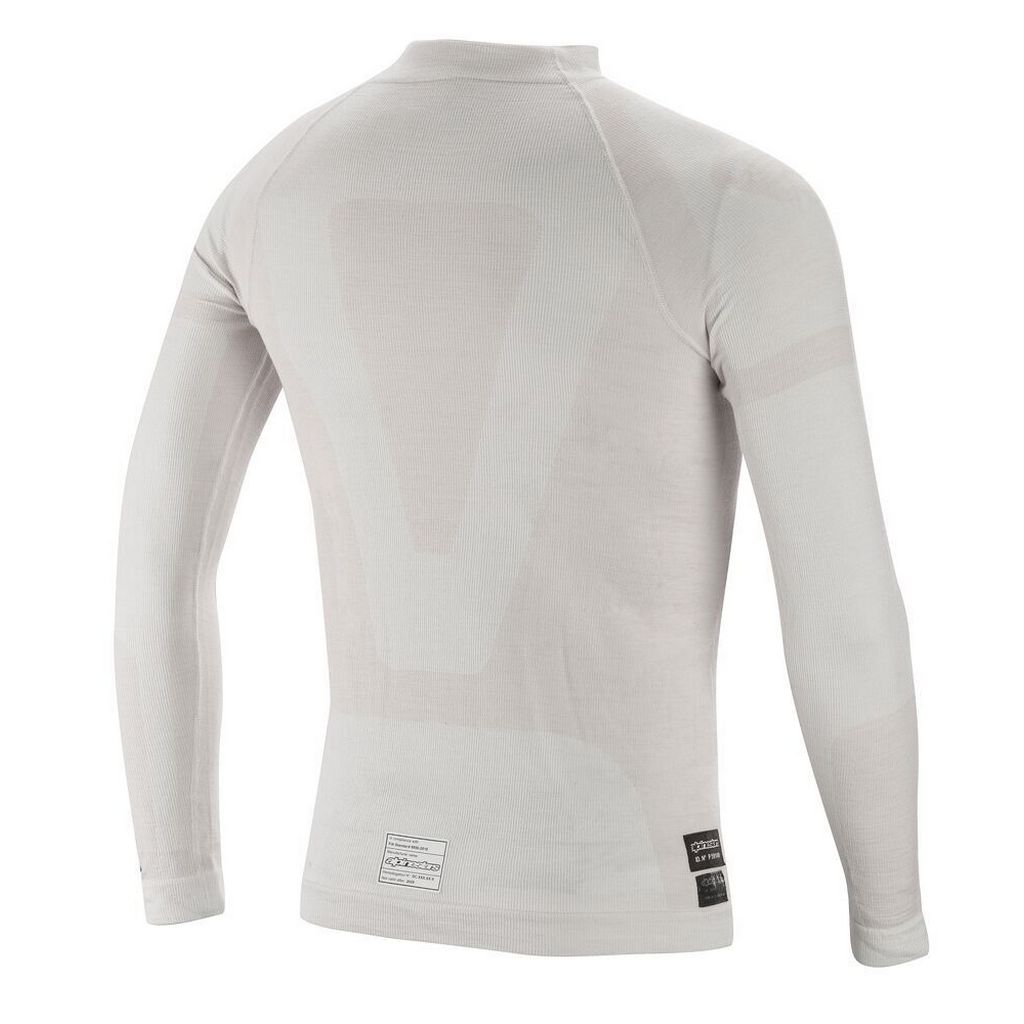 ALPINESTARS 4755020_201_XL/XXL Long Sleeve Top ZX Evo V2 (FIA 8856-2018), White / Grey, Size XL/2XL Photo-1