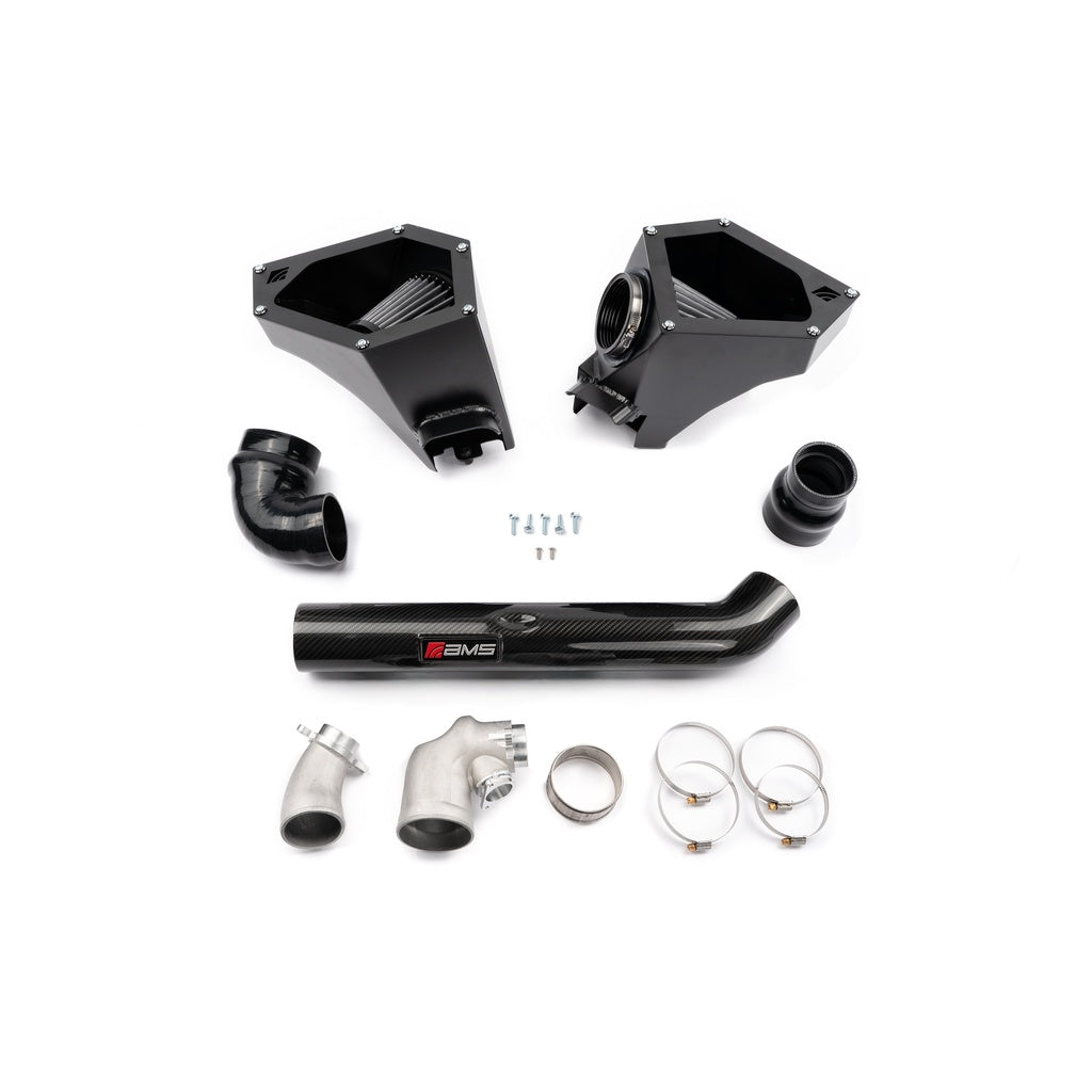 AMS AMS.48.08.0001-1 Air Intake System (without Carbon Fiber Lids, Open Airbox Style) for BMW M2 (G87) / M3 (G80) / M4 (G82) Photo-0