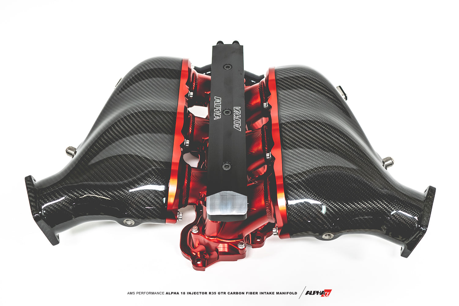 AMS Performance 18 Injector Upgrade From Std 6/12 Injector Manifold Upper Section Only Nissan R35 GT-R 2009+ Photo-0
