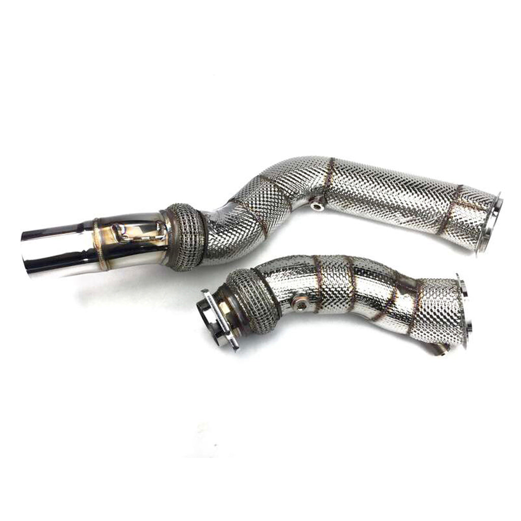 ARD 186631-01 Catless Downpipe Set with Heat Shield for BMW M3 (F80) / M4 (F82 / F83) Photo-1
