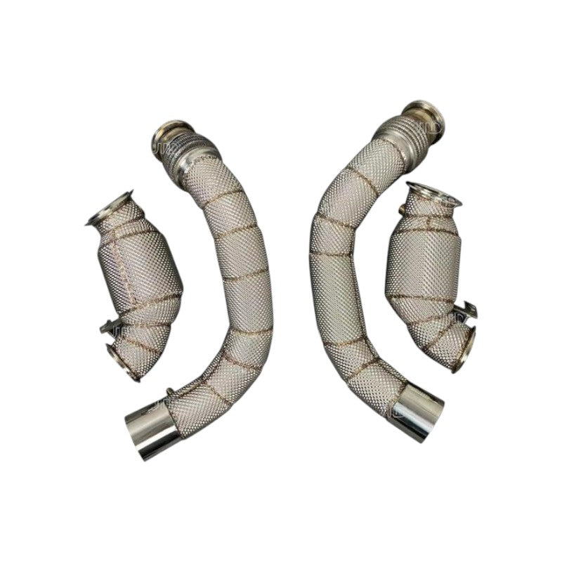 ARD PRP-432 Downpipe Style 2 Catted with Heat Shield SS304 for BMW M5 (F90) / M8 (F91 / F92 / F93) S63 2017-2021 Photo-0