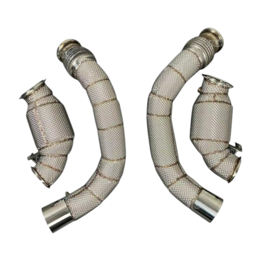 ARD PRP-432 Downpipe Style 2 Catted with Heat Shield SS304 for BMW M5 (F90) / M8 (F91 / F92 / F93) S63 2017-2021 Photo-0