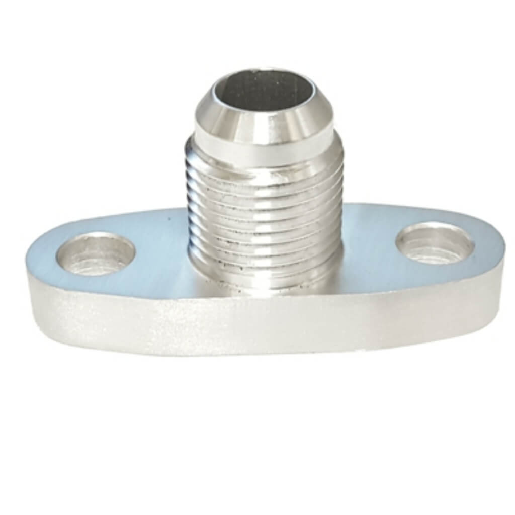 ATP TURBO ATP-FLA-024 Oil Return Flange with integrated -10 Flare For All T3 / T4 and Large GT Turbos Photo-0