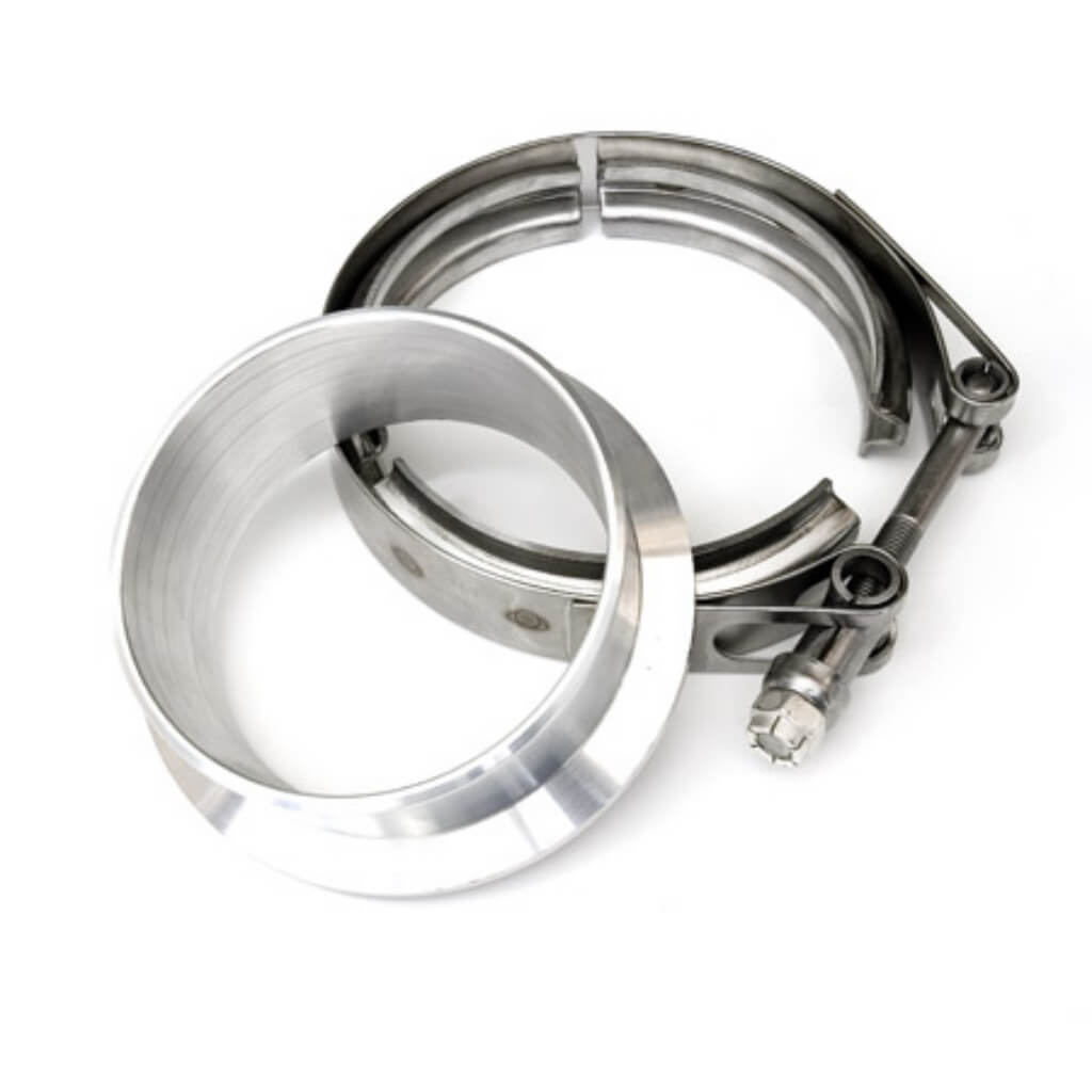 ATP TURBO ATP-FLS-055 V-Band Flange 3.5" & Clamp Set for Compressor Outlet GARRETT GT42 / GTX42 / GT45 / GTX45 / GT47 / GTX47 / GTX50 / GTX55 Photo-0