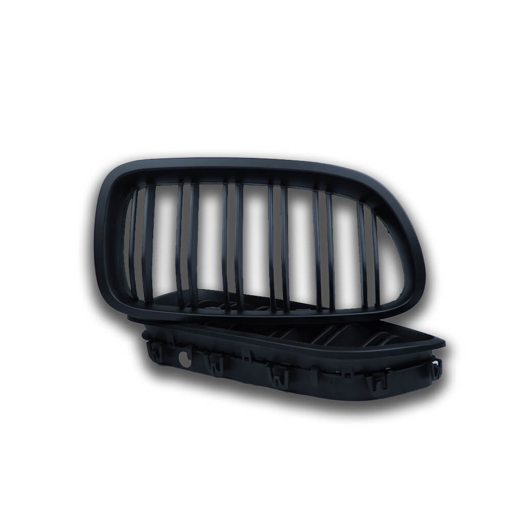 AUTOTECKNIC BM-0174-DS-MB Dual-Slats Front Grilles, Stealth Black for BMW X5 (F15) / X5 (F85) M / X6 (F16) / X6 (F86) M Photo-1