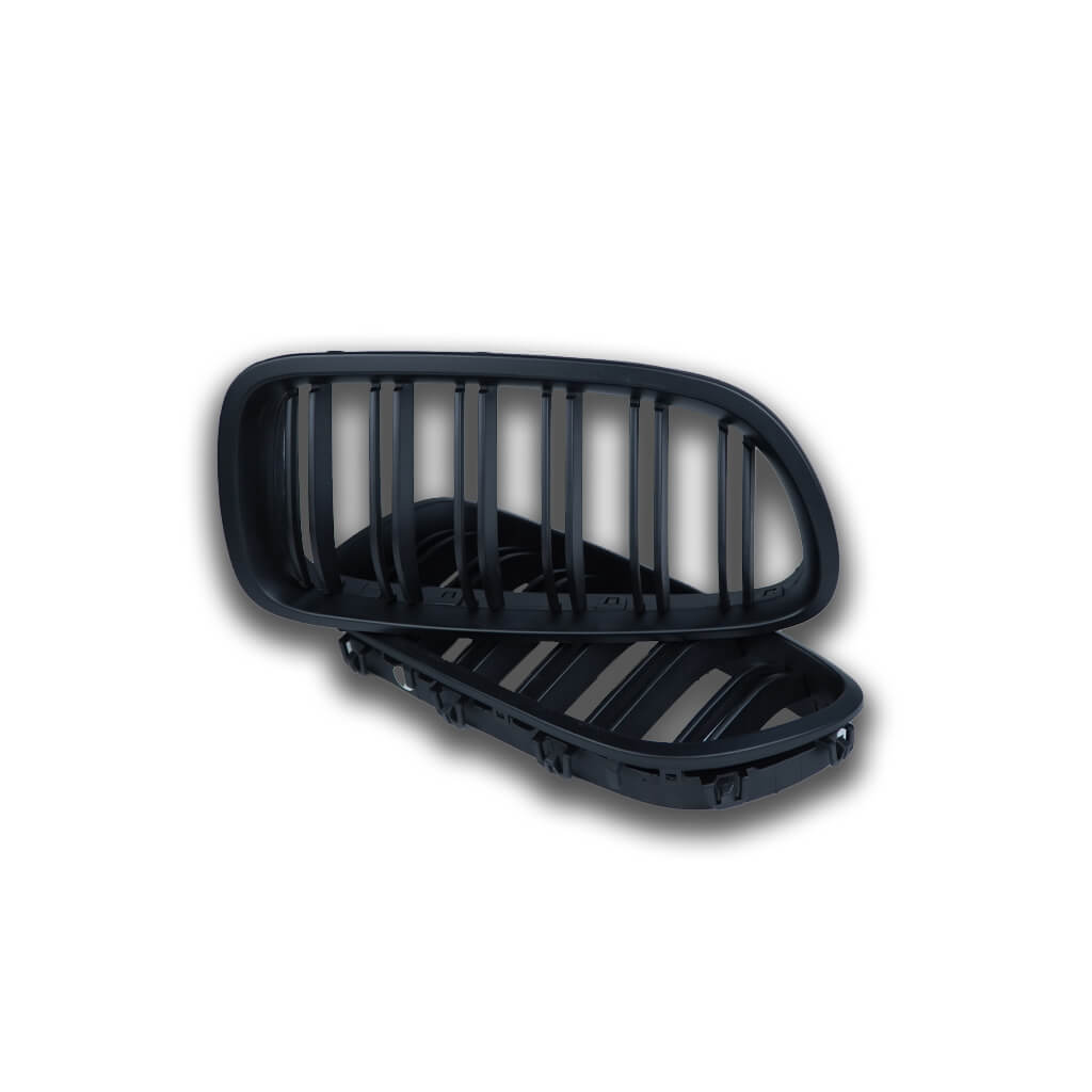 AUTOTECKNIC BM-0174-DS-MB Dual-Slats Front Grilles, Stealth Black for BMW X5 (F15) / X5 (F85) M / X6 (F16) / X6 (F86) M Photo-2