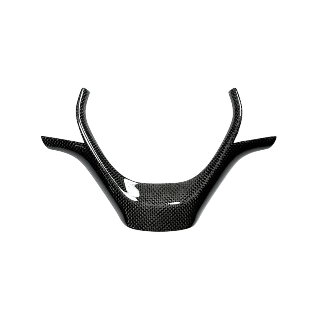 AUTOTECKNIC BM-0198 Carbon Fiber Steering Wheel Trim for BMW 1 Series (F20) / 2 (F22) / 3 (F30 / F34) / 4 (F32 / F36) Photo-0