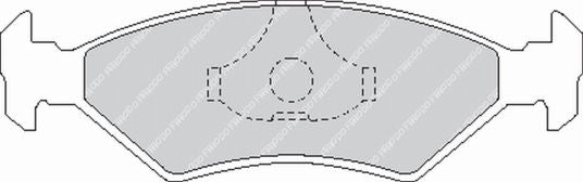 FERODO FCP206R Rear Brake Pads DS3000 for FERRARI GTS / GTB Photo-0