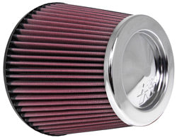 K&N RC-4381 UNIVERSAL Clamp-On Air Filter 6"FLG, 7-1/2"B, 5"CR-T, 6"H Photo-0