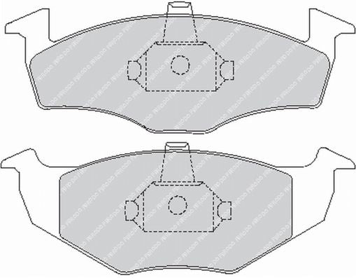 FERODO FCP1101H Front Brake Pads DS2500 for VW Polo 1990-2001 / Lupo Photo-0