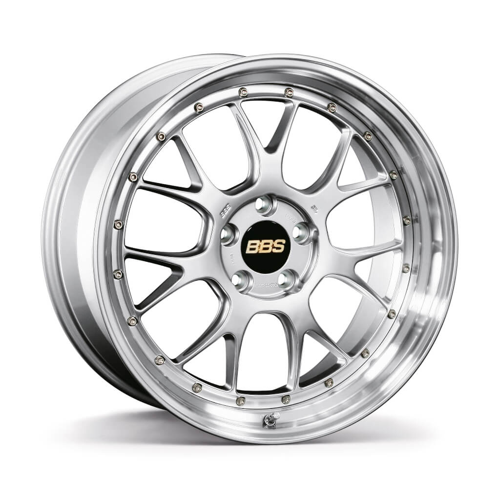 BBS LM352DS-SLD LM-R Forged aluminum 2-piece wheel 19x9 ET44 5x112 PFS Diamond Silver disk and Silver Diamond-cut rim (DS-SLD) Photo-0