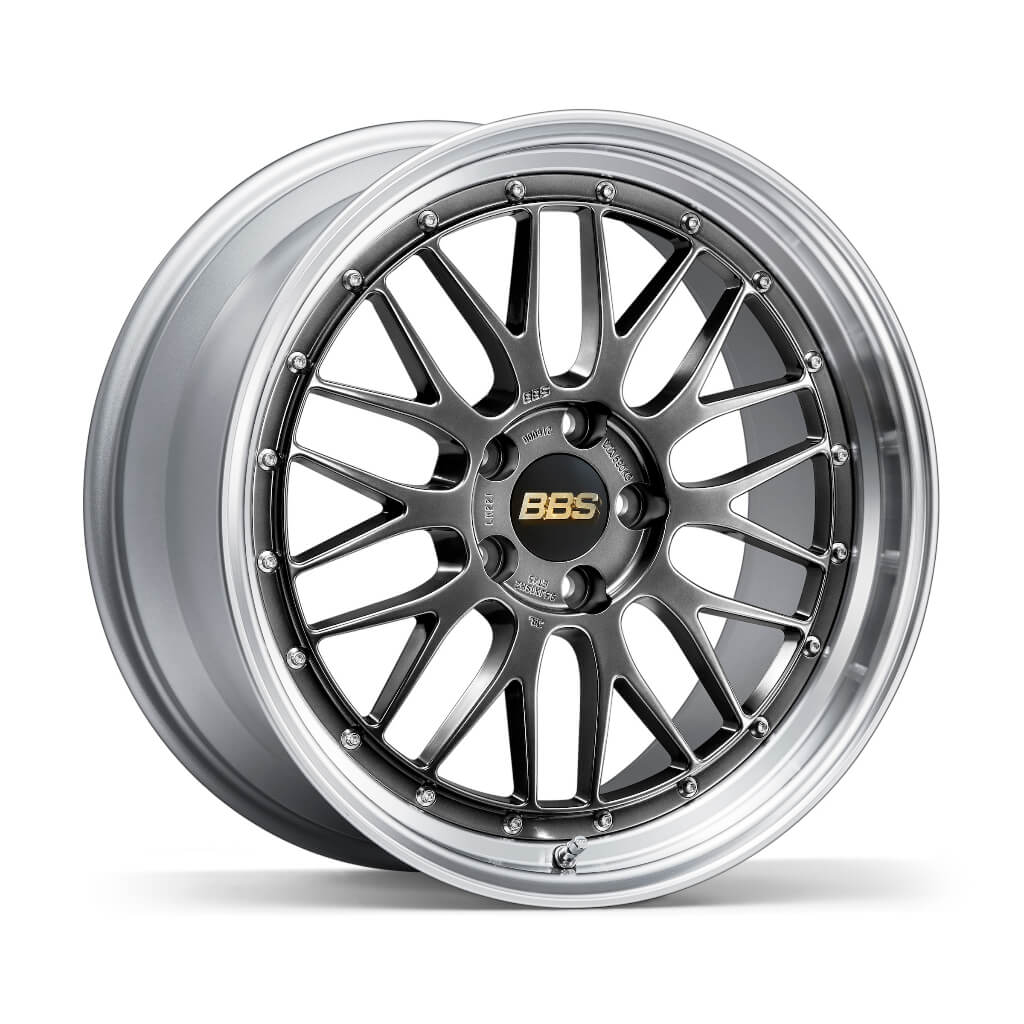 BBS LM115DB-SLD LM Forged aluminum 2-piece wheel 18x9.5 ET38 5x114.3 PFS Diamond Black disk and Silver Diamond-cut rim (DB-SLD) Photo-0