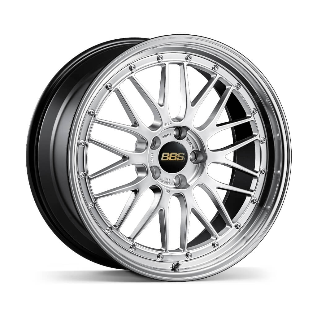 BBS LM424DS-BKBD LM Forged aluminum 2-piece wheel 19x10 ET50 5x112 CB66.5 Diamond Silver disk and Black Bright Diamond-cut rim (DS-BKBD) Photo-0