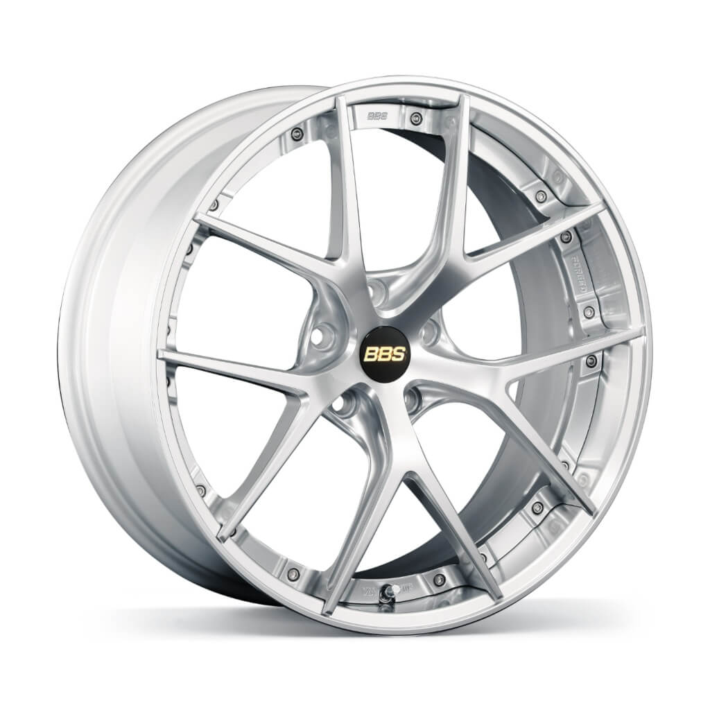 BBS RI-S022DS-SLD RI-S Forged aluminum 2-piece wheel 20x9 ET32 5x114.3 PFS Diamond Silver disk and Silver Diamond-cut rim (DS-SLD) Photo-0