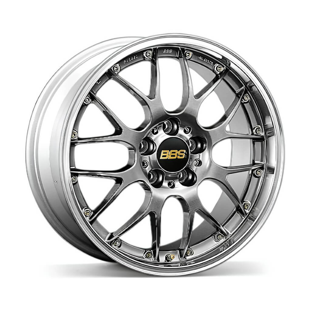 BBS RS932DB-SLD RS-GT Forged aluminum 2-piece wheel 18x7.5 ET50 5x114.3 PFS Diamond Black disk and Silver Diamond-cut rim (DB-SLD) Photo-0