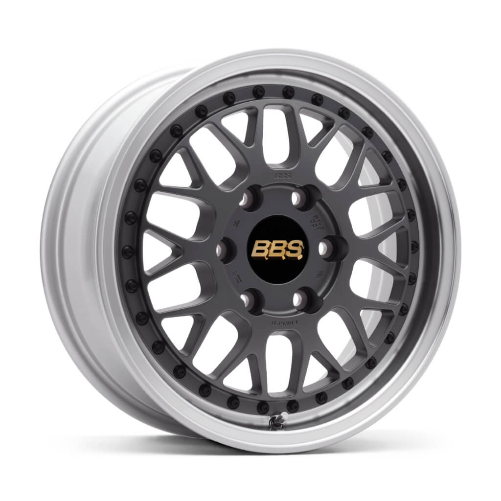 BBS RT-X001MGR-SLD RT-X Forged aluminum 2-piece wheel 17x6.5 ET38 6x139.7 CB106 Matte Gray disk and Silver Diamond-cut rim (MGR-SLD) Photo-0