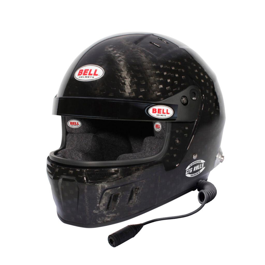 BELL 5239B03 Full-Face Helmet GT6 Rally Carbon HANS (White Interior), FIA 8859-2024 / SA2020, Size 55 Photo-0