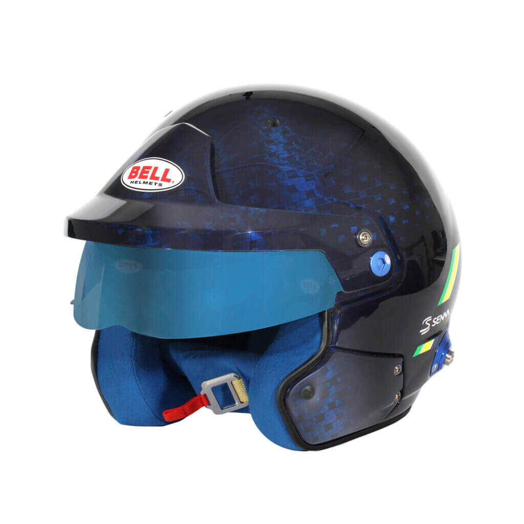 BELL 1245270 Open-Face Helmet MAG-10 Carbon Ayrton Senna HANS, FIA 8859-2024 / SA2020, Size 60 (7 1/2) Photo-0