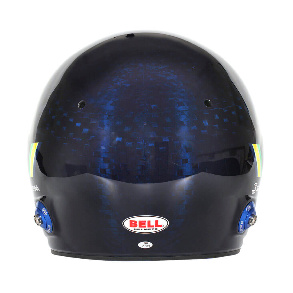 BELL 1245272 Open-Face Helmet MAG-10 Carbon Ayrton Senna HANS, FIA 8859-2024 / SA2020, Size 61+ (7 5/8+) Photo-3