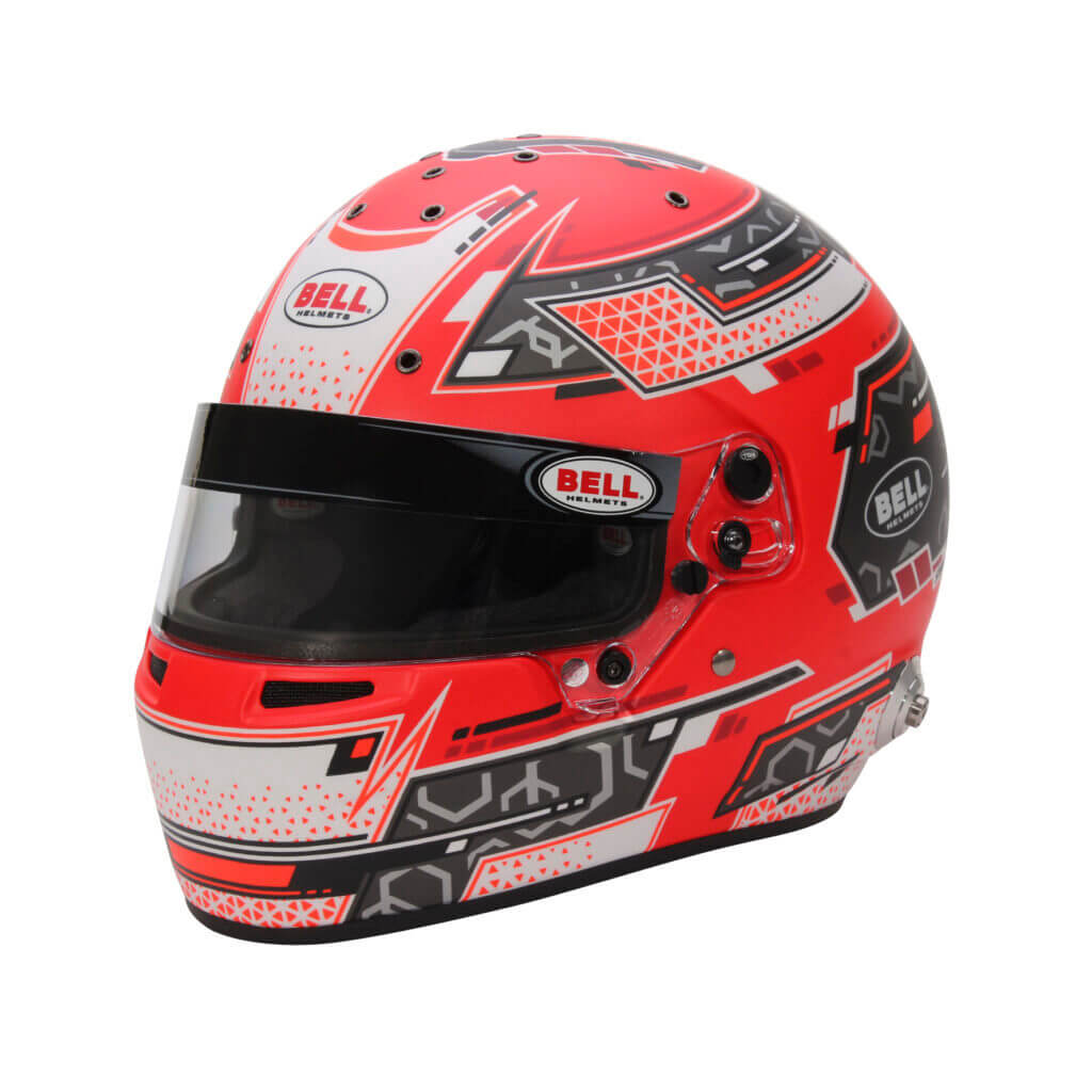 BELL 1310B71 Full-Face Helmet RS7 Pro Stamina HANS, Anthracite / Red, FIA 8859-2024 / SA2020, Size 54 (6 3/4) Photo-0