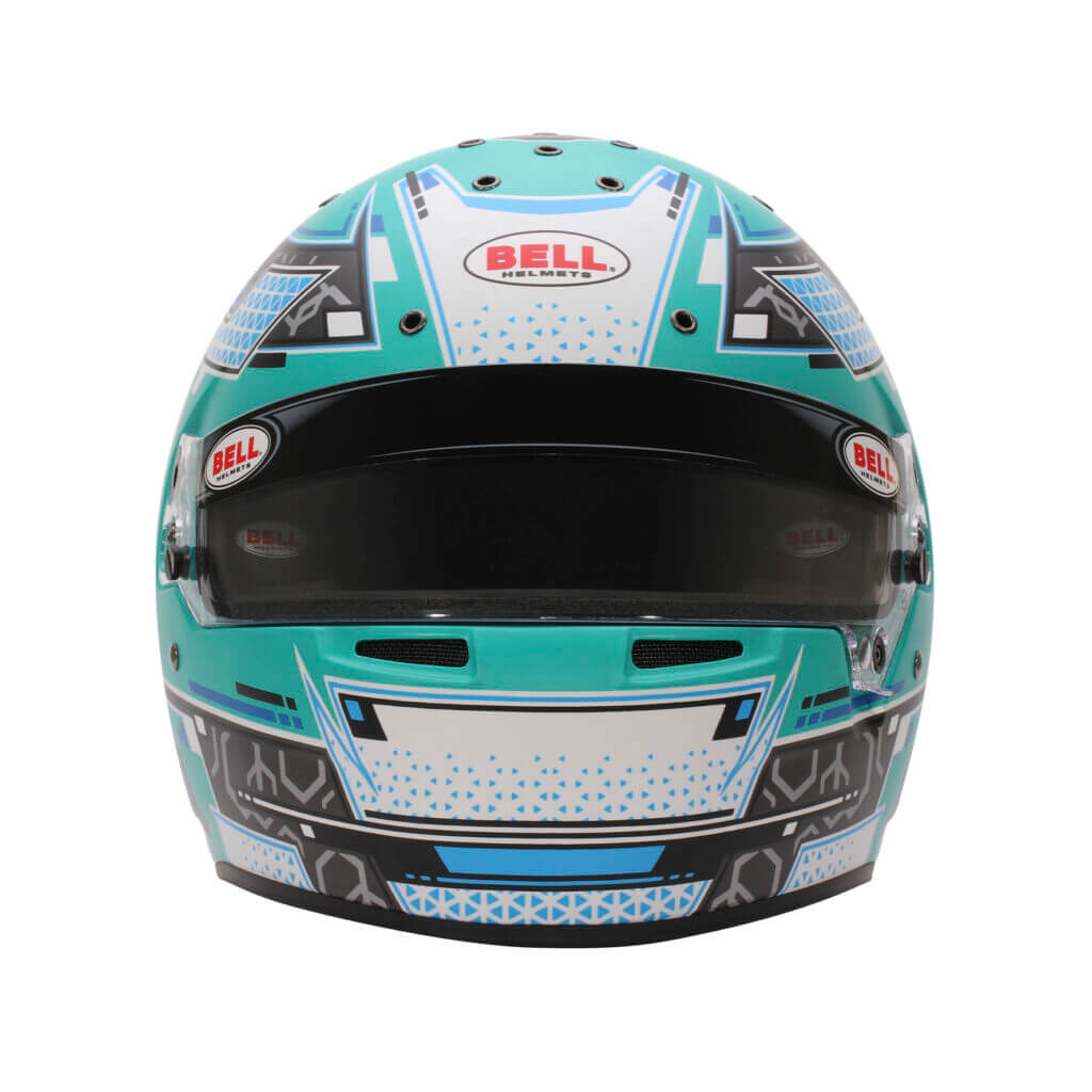 BELL 1310B88 Full-Face Helmet RS7 Pro Stamina HANS, Anthracite / Aquamarine, FIA 8859-2024 / SA2020, Size 61 (7 5/8) Photo-2
