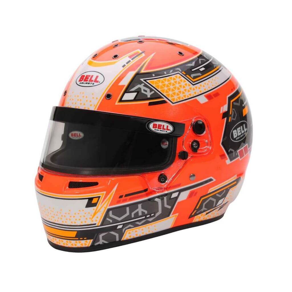 BELL 1310B93 Karting Helmet RS7-K Stamina, Anthracite / Orange, FIA 8878-2024 / K2020, Size L (60-61) Photo-0