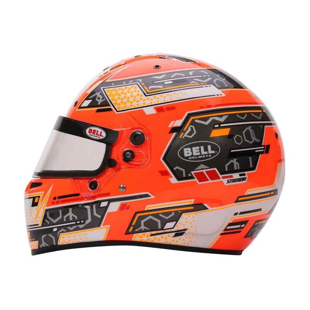 BELL 1310B94 Karting Helmet RS7-K Stamina, Anthracite / Orange, FIA 8878-2024 / K2020, Size XL (61-61+) Photo-1