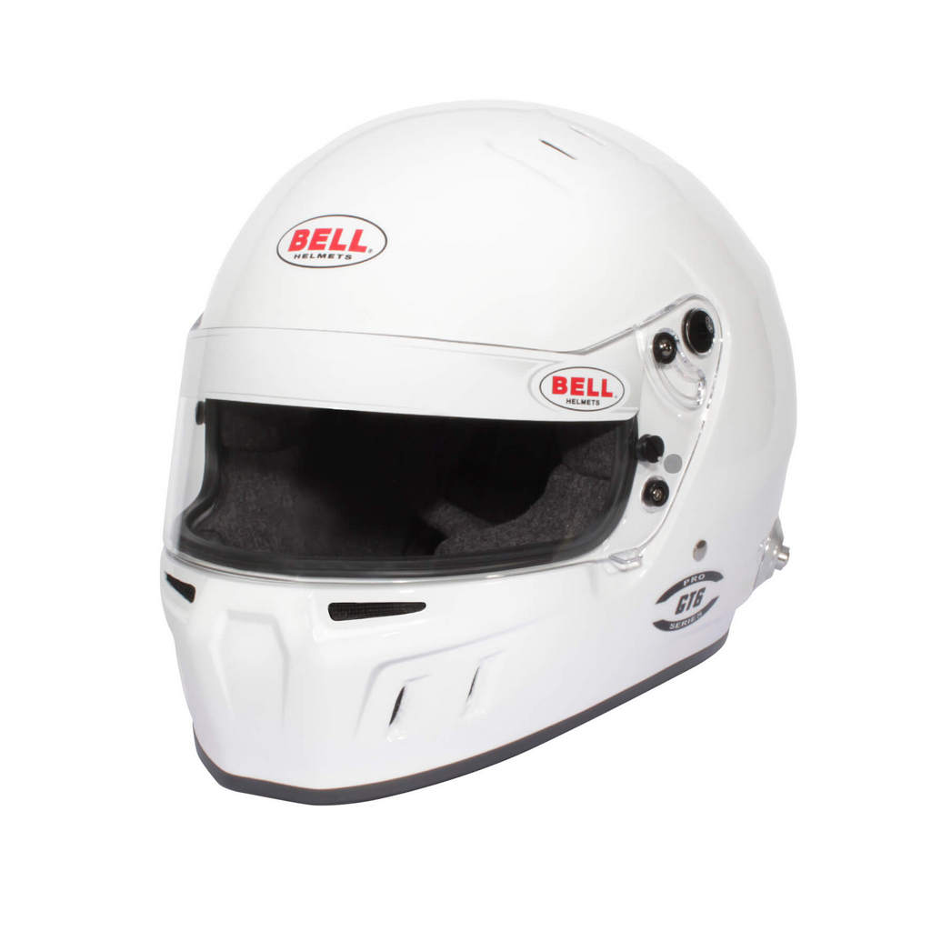 BELL 1341132 Full-Face Helmet GT6 Pro HANS, White, FIA 8859-2024 / SA2020, Size 4XL (67-68) Photo-0