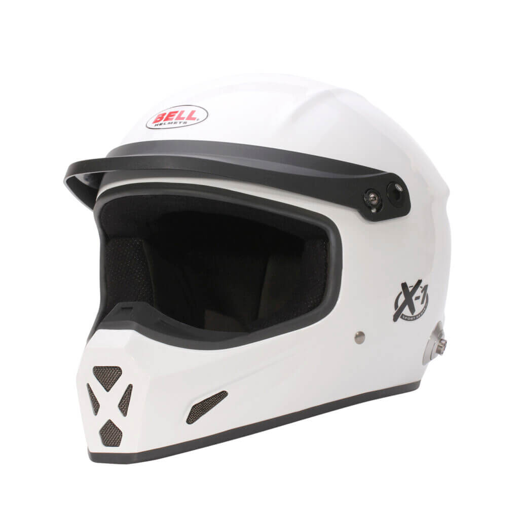BELL 1453041 Full-Face Helmet X-1 HANS, White, FIA 8859-2024, Size S (57-58) Photo-0