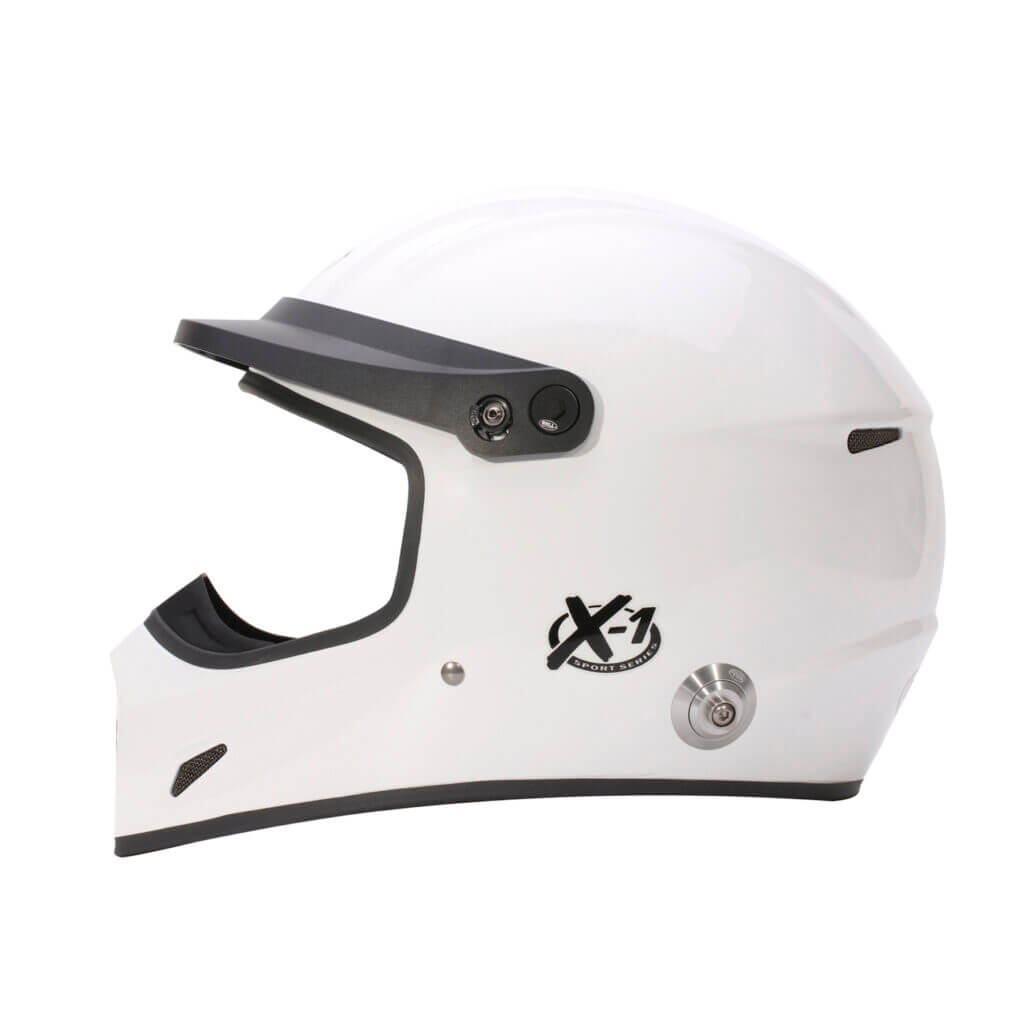 BELL 1453042 Full-Face Helmet X-1 HANS, White, FIA 8859-2024, Size M (58-59) Photo-1