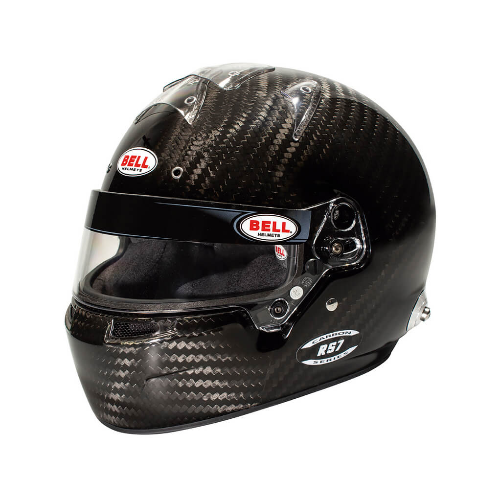 BELL 5204I95 Full-Face Helmet RS7 Carbon HANS (Green Interior), FIA 8859-2024 / SA2020, Size 61 Photo-0