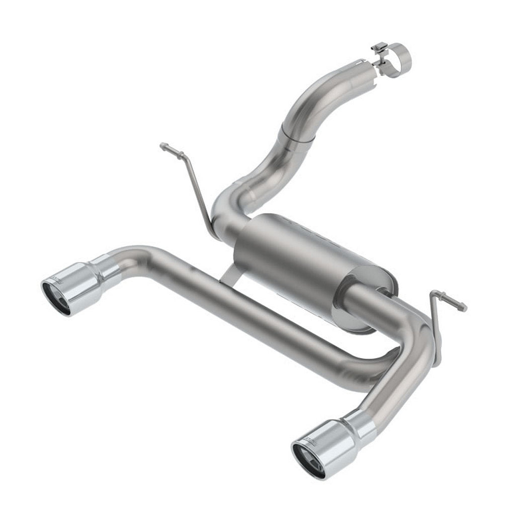 BORLA 11963 Exhaust System Axle-Back S-Type, 2.75", 2.5" (3.5" Tips) for JEEP Wrangler 2.0L (JL / JLU) 2018- Photo-0