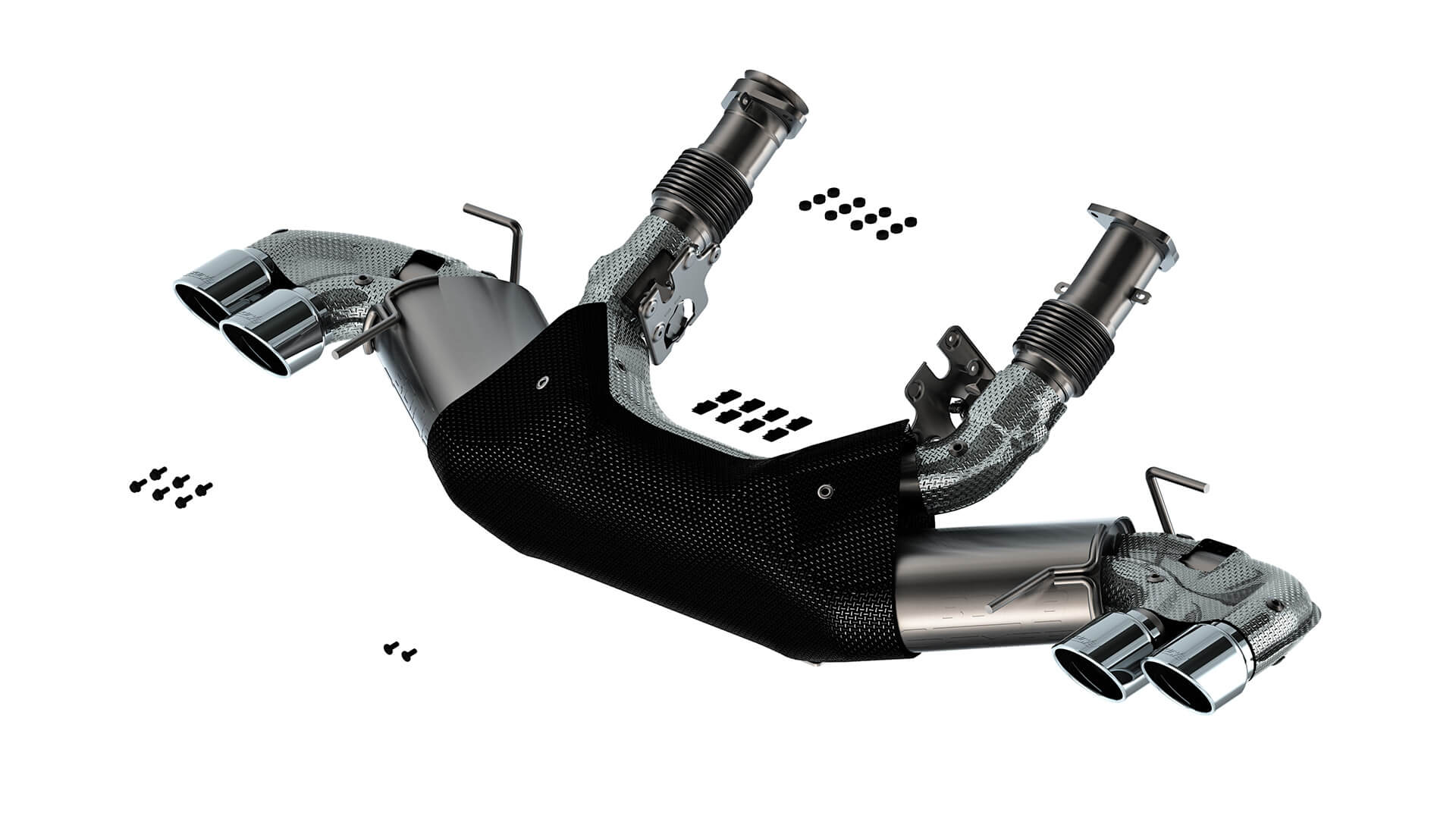 BORLA 140840 Exhaust System Cat-Back S-Type Polished T-304 Stainless Steel for CHEVROLET Corvette Stingray 2020-2023 Photo-0