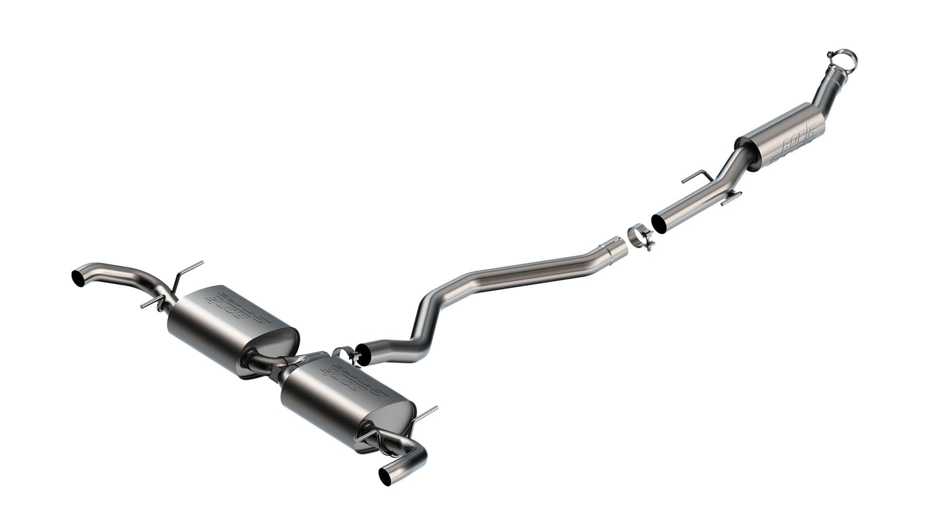 BORLA 140933 Exhaust System Cat-Back "S-TYPE" 2.75" W/O TIPS SR for JEEP GRAND CHEROKEE 4XE '22-'24 2.0L i4 AT AWD 4DR Photo-0