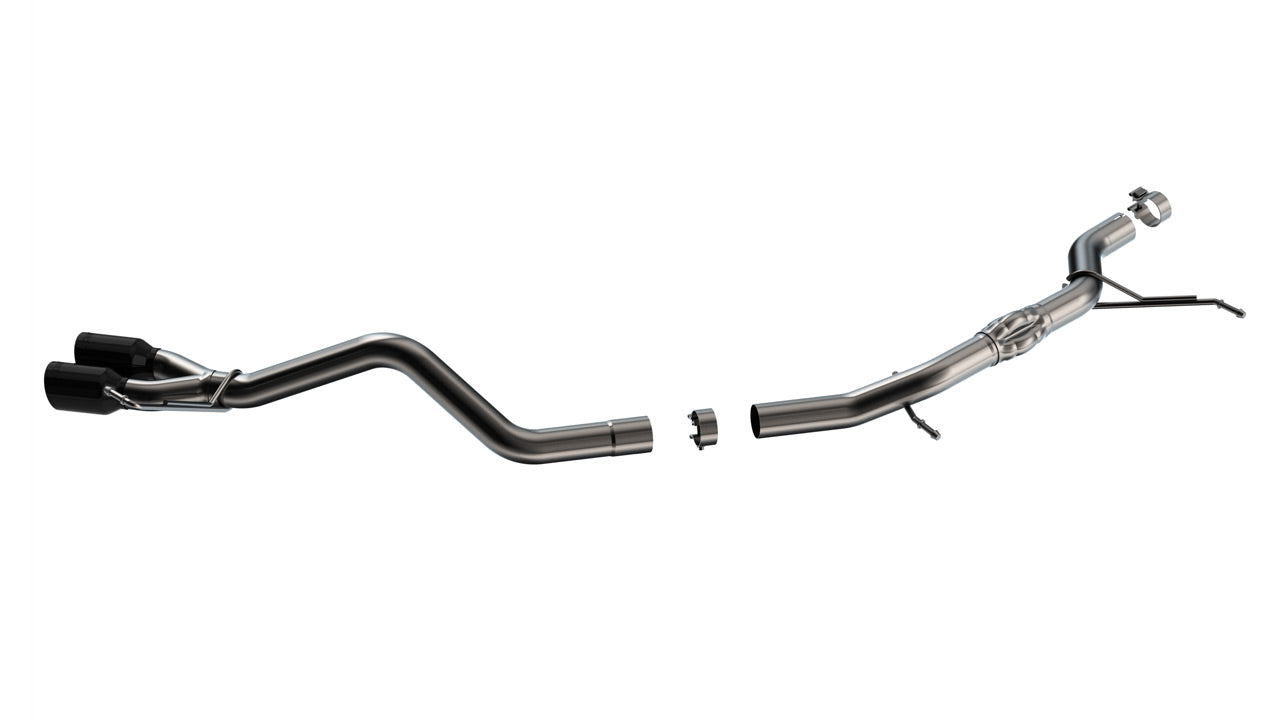 BORLA 140938BC Cat-Back Exhaust System S-TYPE 2.50", S TIP 3.50" Black Chrome, T-304 Stainless Steel for FORD Maverick 2.0L 2022-2023 Photo-0