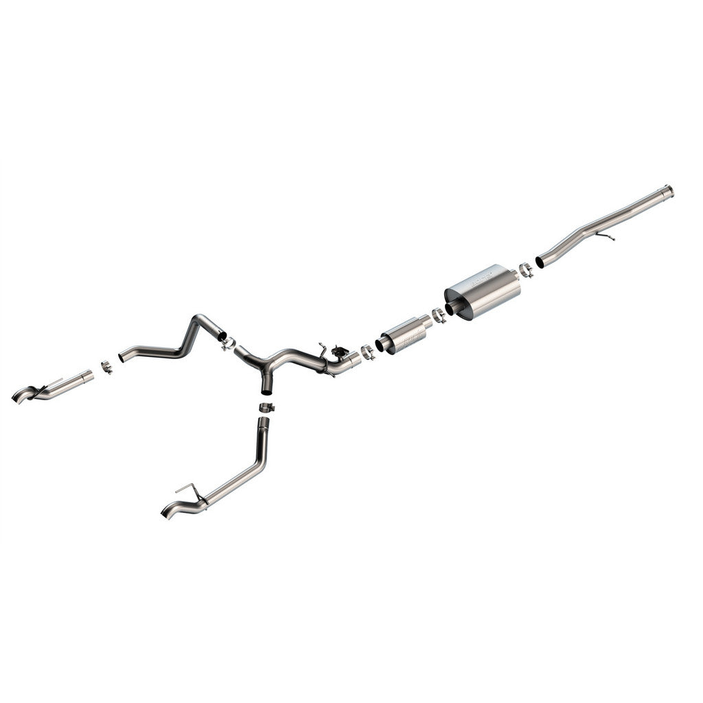 BORLA 140993 Cat-Back Exhaust System 2.75" S-Type (Tips Not Included) for CHEVROLET Silverado 1500 2024 / GMC Sierra 1500 2024 Photo-0