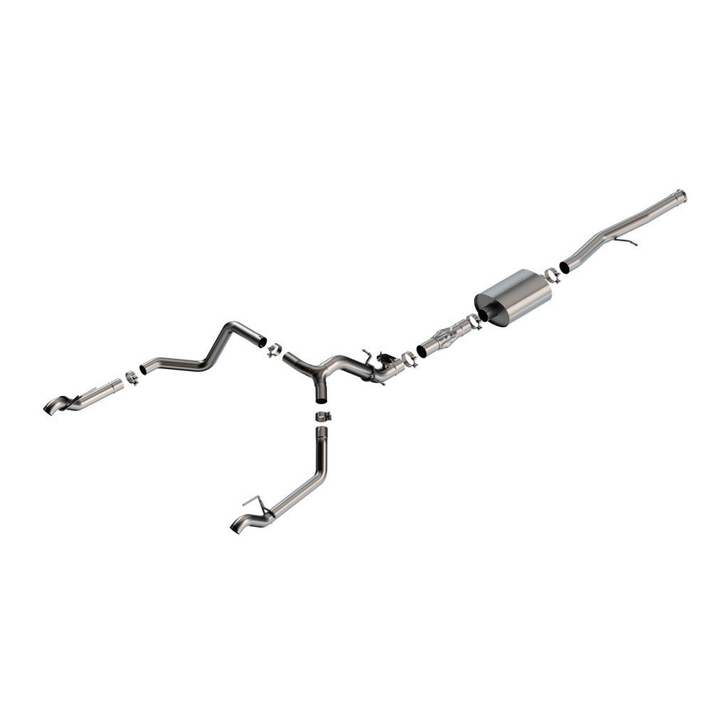 BORLA 140996 Cat-Back Exhaust System 2.75" ATAK (Tips Not Included) for CHEVROLET Silverado 1500 2024 / GMC Sierra 1500 2024 Photo-0