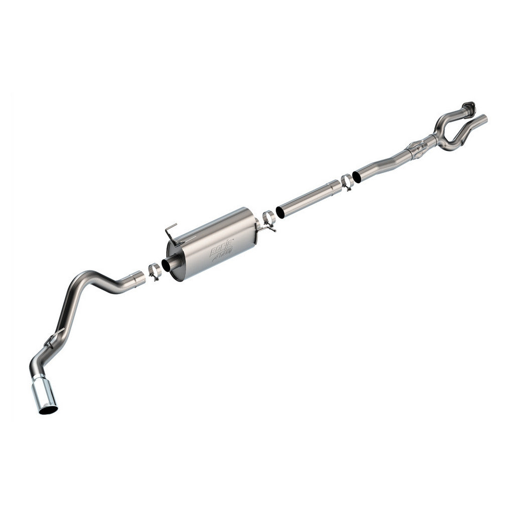 BORLA 141017 Cat-Back Exhaust System 2.75", ATAK (5" Bright Chrome Tips) for FORD F-250 / F-350 6.2L 2017-2021 Photo-0