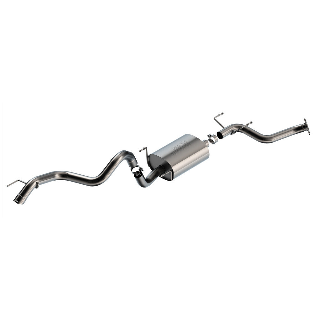 BORLA 141032 Cat-Back Exhaust 2.75\", S-Type (3\" Brushed Steel Tips) for TOYOTA Land Cruiser Prado / 4Runner 2.4L 2024- Photo-0